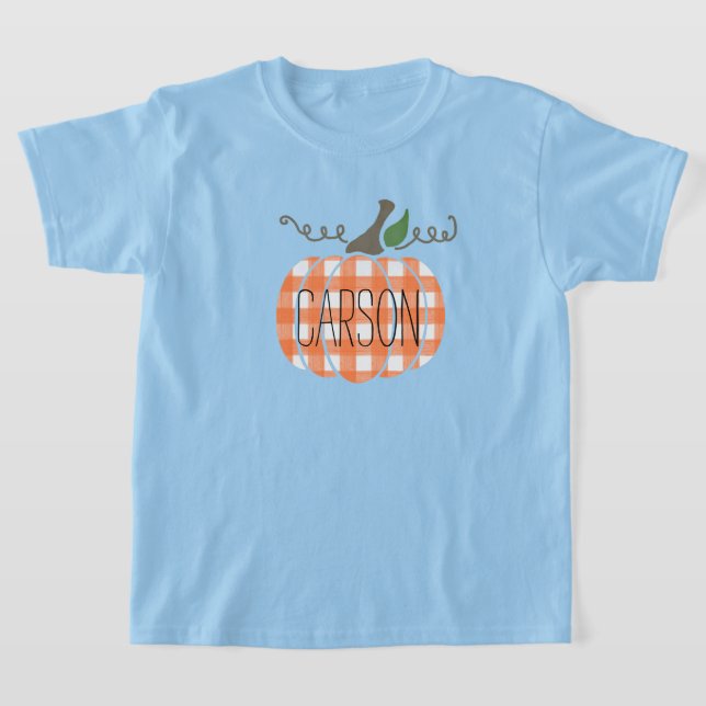 Camiseta Jóvenes Naranjas de acuarela Plaid T-Shirt (Distribución)