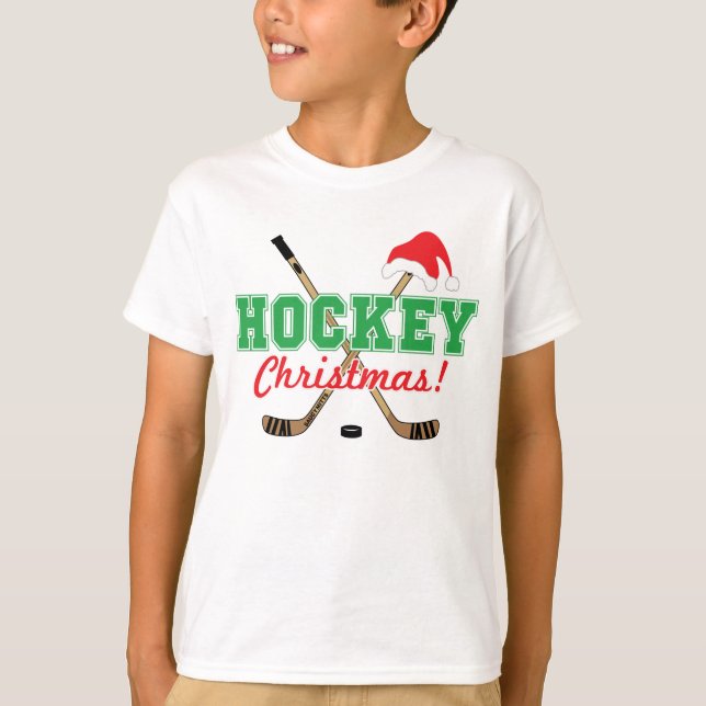 Camiseta Jóvenes Navidades de hockey (Anverso)