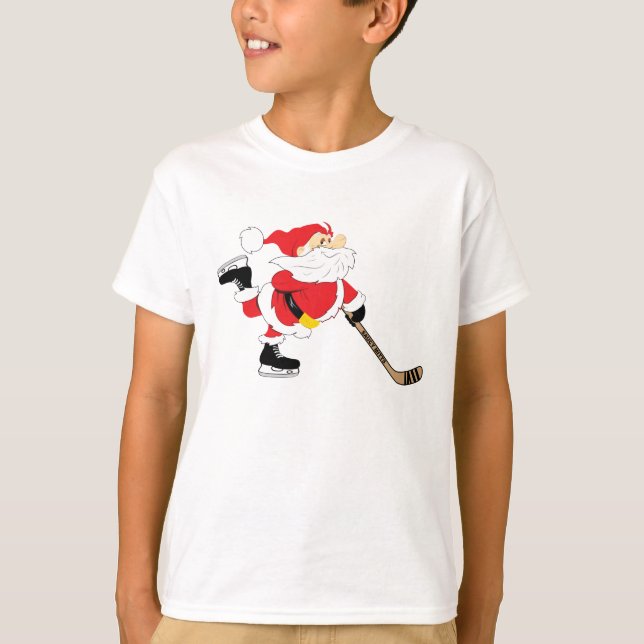 Camiseta Jóvenes Navidades de patinaje de hockey sobre hiel (Anverso)