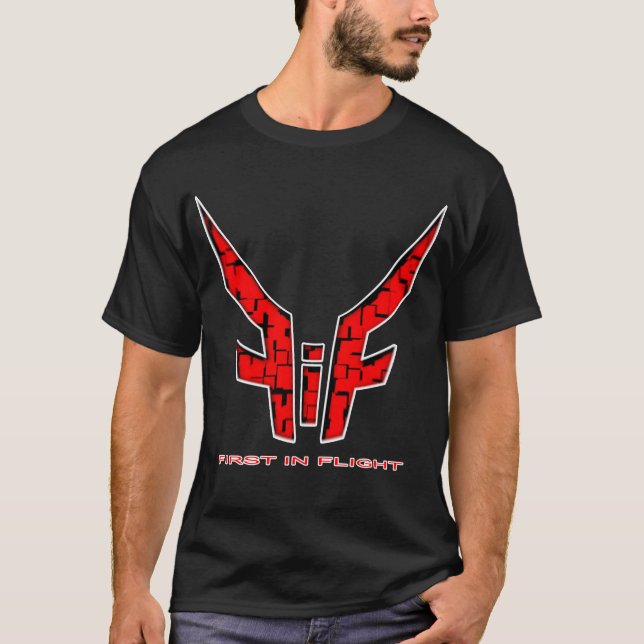 Camiseta Jóvenes negros/rojos B (Anverso)