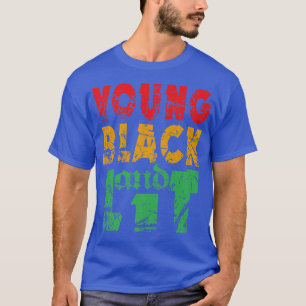 Camiseta Jóvenes negros y livianos orgullo de la historia a
