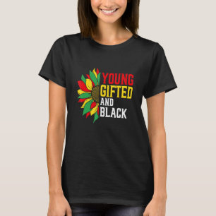 Camiseta Jóvenes orgullosamente negros Flores Melanina Orgu