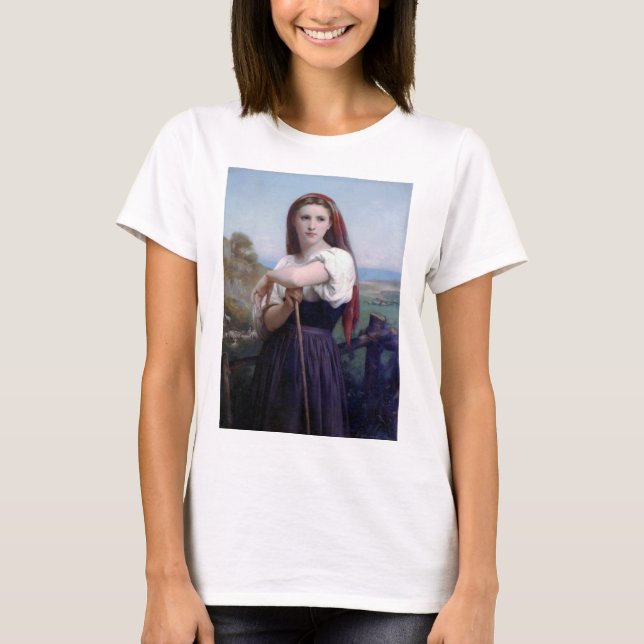 Camiseta Jóvenes pastoras, Bouguereau (Anverso)