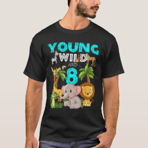 Camiseta Jóvenes Salvajes Y Animales Del Zoológico Safari D