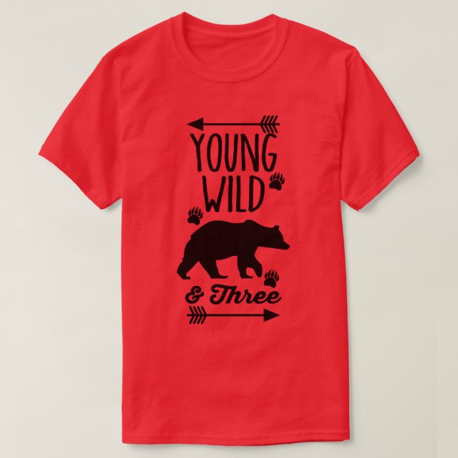 Camiseta Jóvenes Salvajes Y Tres (Diseño del anverso)