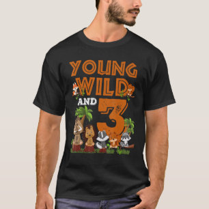 Camiseta Jóvenes salvajes y yo somos la madera temática de