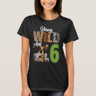 Camiseta Jóvenes Salvajes Y Zoológico Safari De 6 Años
