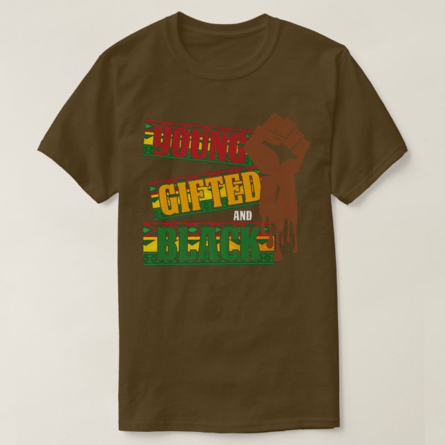 Camiseta Jóvenes talentosos y negros Historia Negra Mes Org (Diseño del anverso)