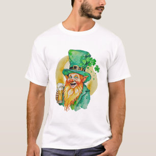 Camiseta Jovial Duende bebiendo cerveza Shamrock Brew Pub