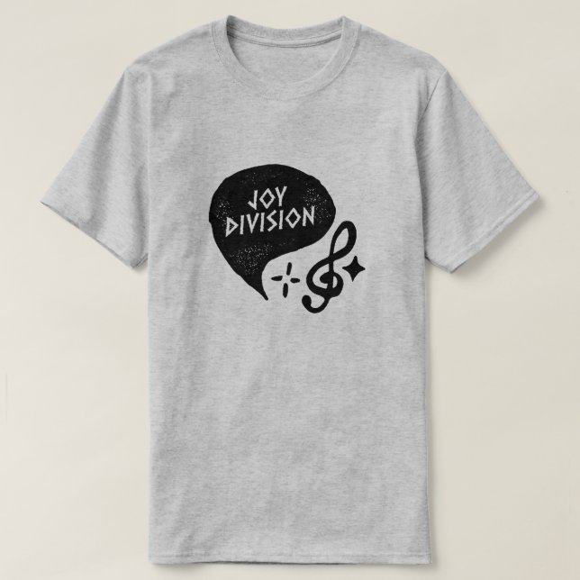 CAMISETA JOY DIVISION BAND MERCH NOTA MUSICAL (Diseño del anverso)