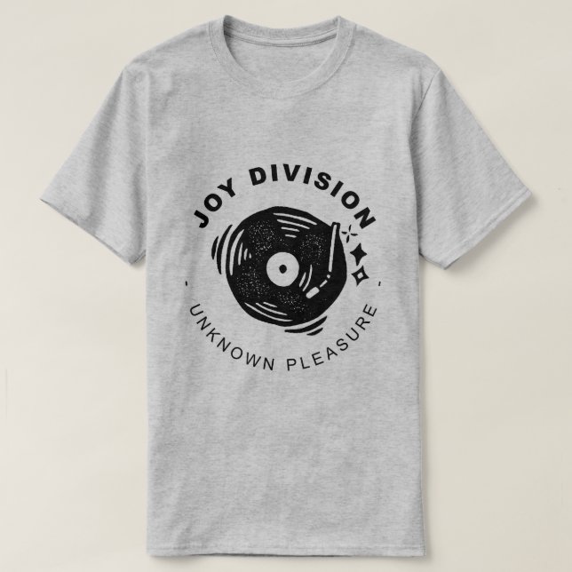 CAMISETA JOY DIVISION UNKNOWN PLEASURE VINILO (Diseño del anverso)