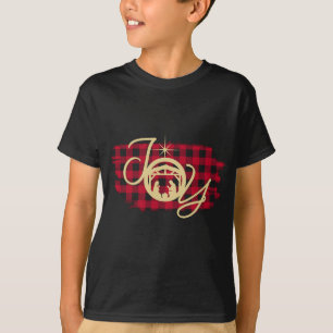 Camiseta JOY en un Navidad mayor Natividad Jesús Nacimiento