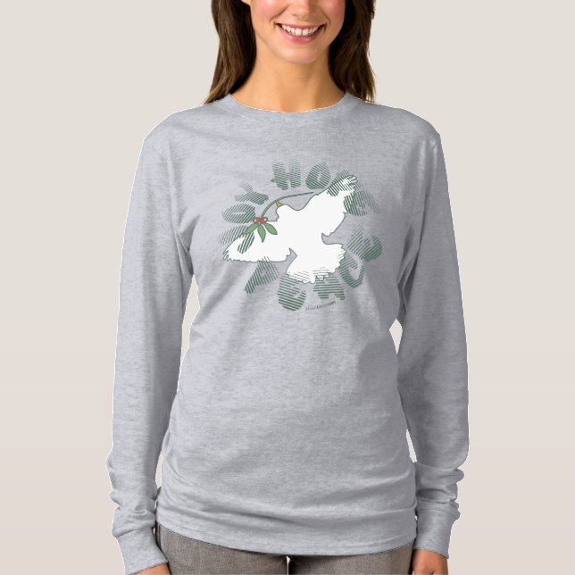 Camiseta Joy Hope Peace Dove Holiday Shirt (Anverso)