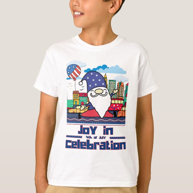Camiseta Joy in 4th of July Celebration (Anverso)