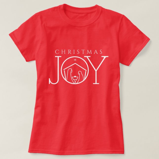 Camiseta JOY Natividad Navidades religiosos cristianos cami (Diseño del anverso)