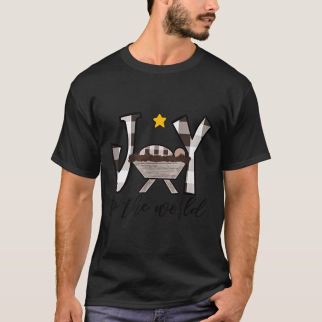 Camiseta Joy To The World Baby Jesus In The Manger Christma (Anverso)