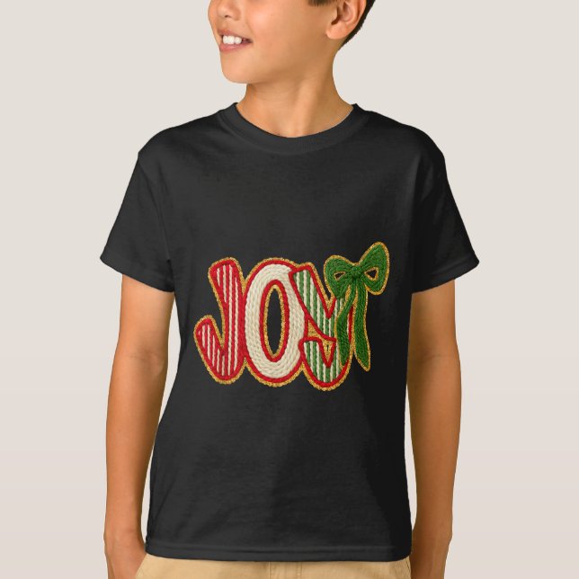 Camiseta Joy To The World Crochet Jesus Christian Holiday C (Anverso)
