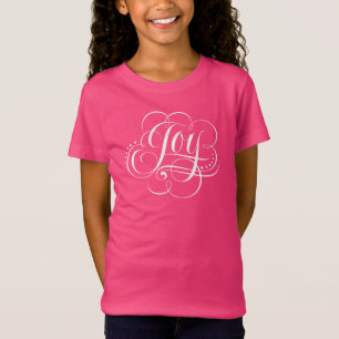 Camiseta JOY to the World Fancy Swirly Girly Navidades
