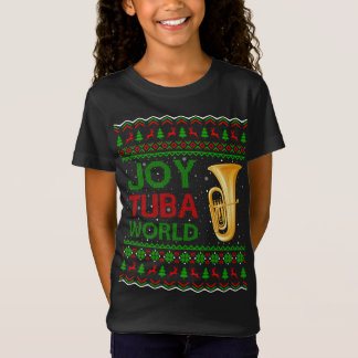 Camiseta Joy Tuba World Music Lover Xmas regalo Tuba Feo Ch