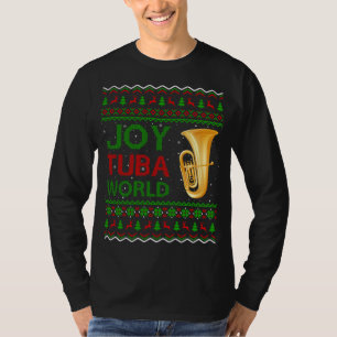 Camiseta Joy Tuba World Music Lover Xmas regalo Tuba Feo Ch