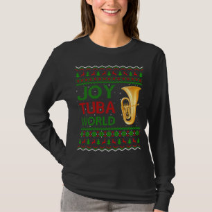 Camiseta Joy Tuba World Music Lover Xmas regalo Tuba Feo Ch