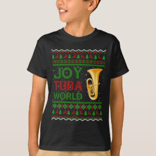 Camiseta Joy Tuba World Music Lover Xmas regalo Tuba Feo Ch