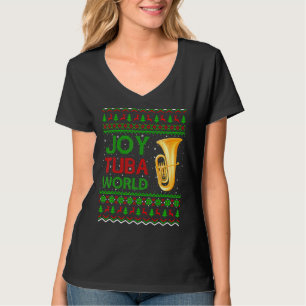 Camiseta Joy Tuba World Music Xmas Navidades Tuba feos