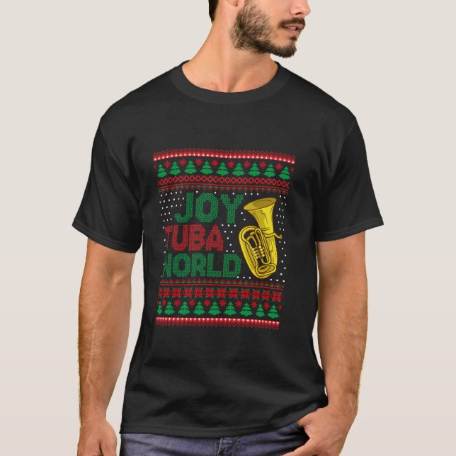 Camiseta Joy Tuba World Ugly Navidades Sweet Music Lover (Anverso)