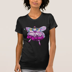 Camiseta Joya de hadas del ciruelo rosado bonito del azúca