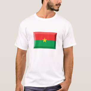 Camiseta Joya de la bandera de Burkina Faso