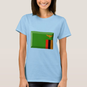 Camiseta Joya de la bandera de Zambia