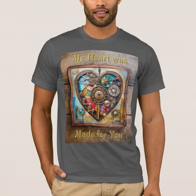 Camiseta Joyas Y Vidrio Manchado Serie Steampunk (Anverso)