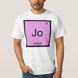 Camiseta Joyce Nombre Química Elemento Tabla Periódica