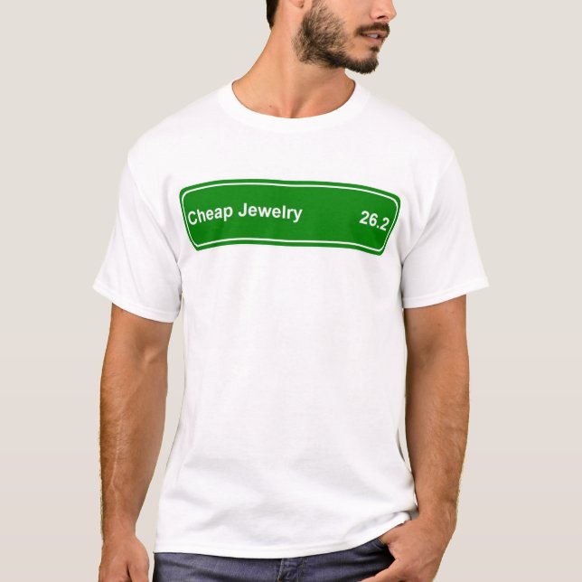 Camiseta ¡Joyería barata - digno del viaje! (Anverso)