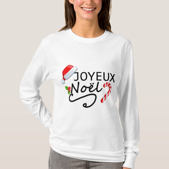 Camiseta Joyeux Noël . Cadeau Noël  (Anverso)