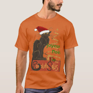 Camiseta Joyeux Noel Le Chat Noir Parodia de Navidad