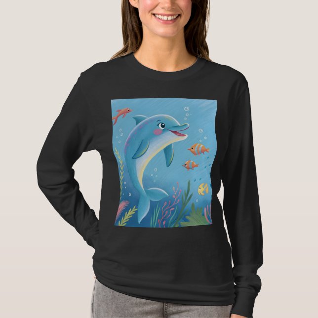 Camiseta Joyful Dolphin Moments (Anverso)