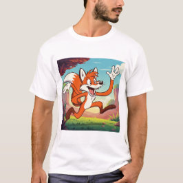 Camiseta Joyful Forest Fox: una alegre aventura Personaliza