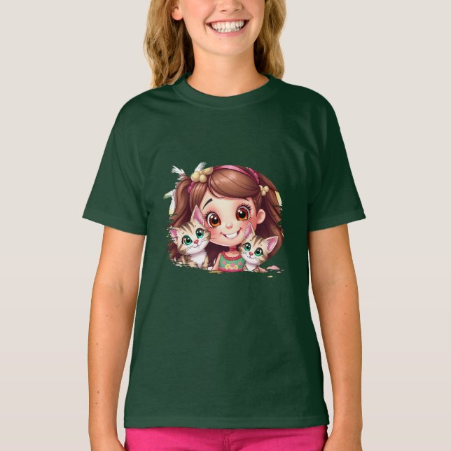 Camiseta Joyful Moments with My Kitties (Anverso)