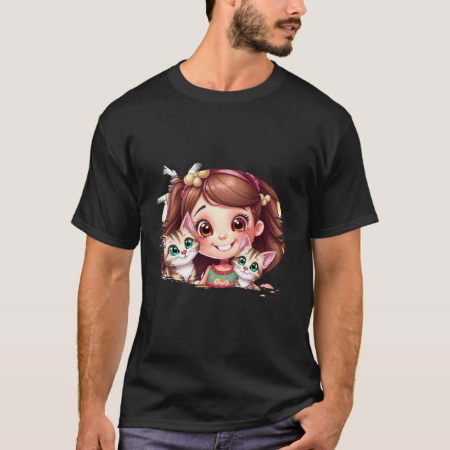 Camiseta Joyful Moments with My Kitties (Anverso)