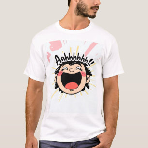 Camiseta Joyful Scream - Expresión Personalizado divertida