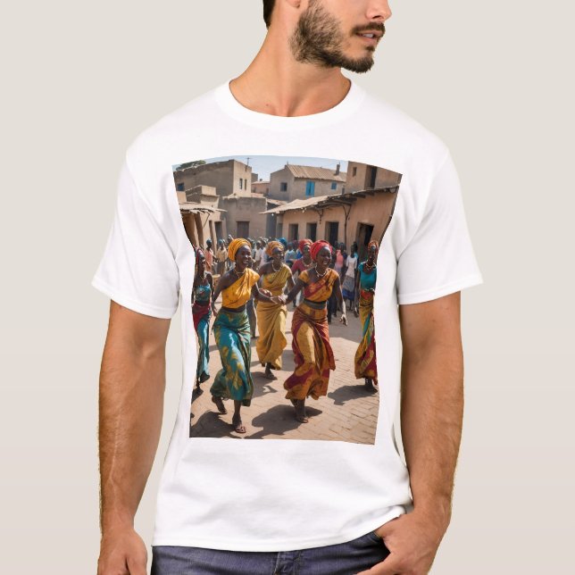 Camiseta Joyful Village Dance of Celebration (Anverso)