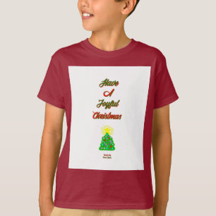 Camiseta Joyos Navidades Boys Maroon Basic T Shirt