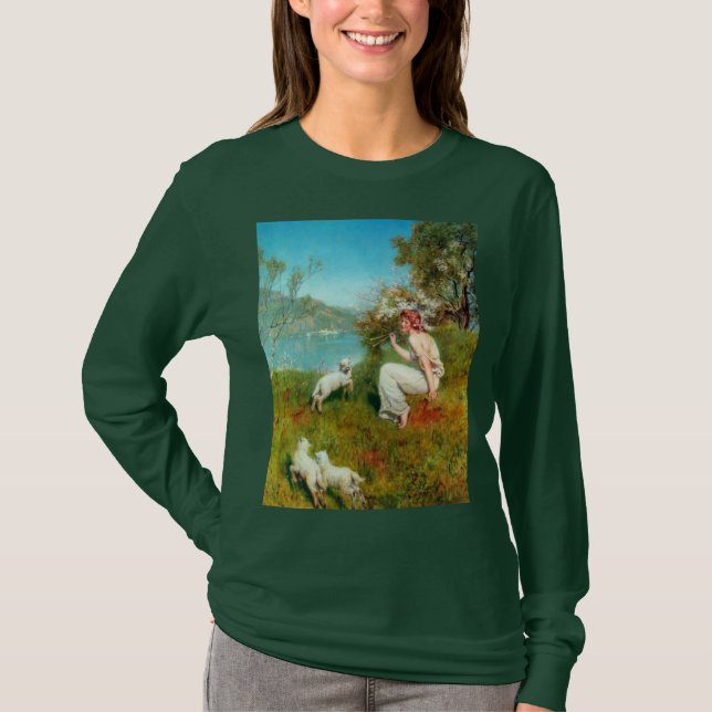 Camiseta Joys of Spring (por John Collier) (Anverso)