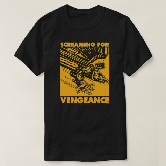 Camiseta JP - Gritando Por Vengeance Gold Square Essential (Diseño del anverso)