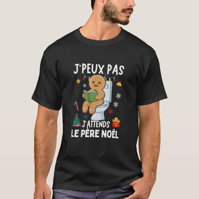 Camiseta J'peux pas J'attends Père Noël (Anverso)