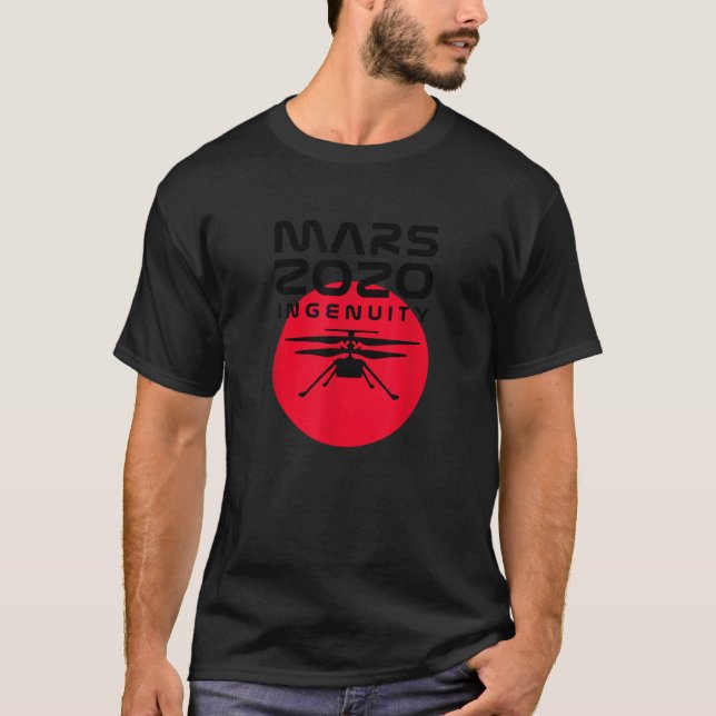 Camiseta JPL Mars Perseverancia Helicóptero Ingenuity 2020  (Anverso)