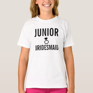 Camiseta - Jr. Bridesmaid (Bling) Blanco
