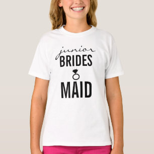 Camiseta - Jr. Bridesmaid (Bling) Blanco