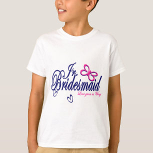 Camiseta Jr. Bridesmaid/ Tema de la mariposa